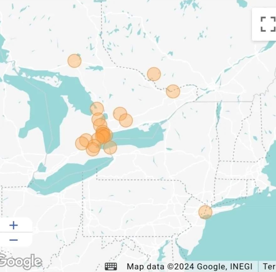 Ticket sales from a Toronto appearance.